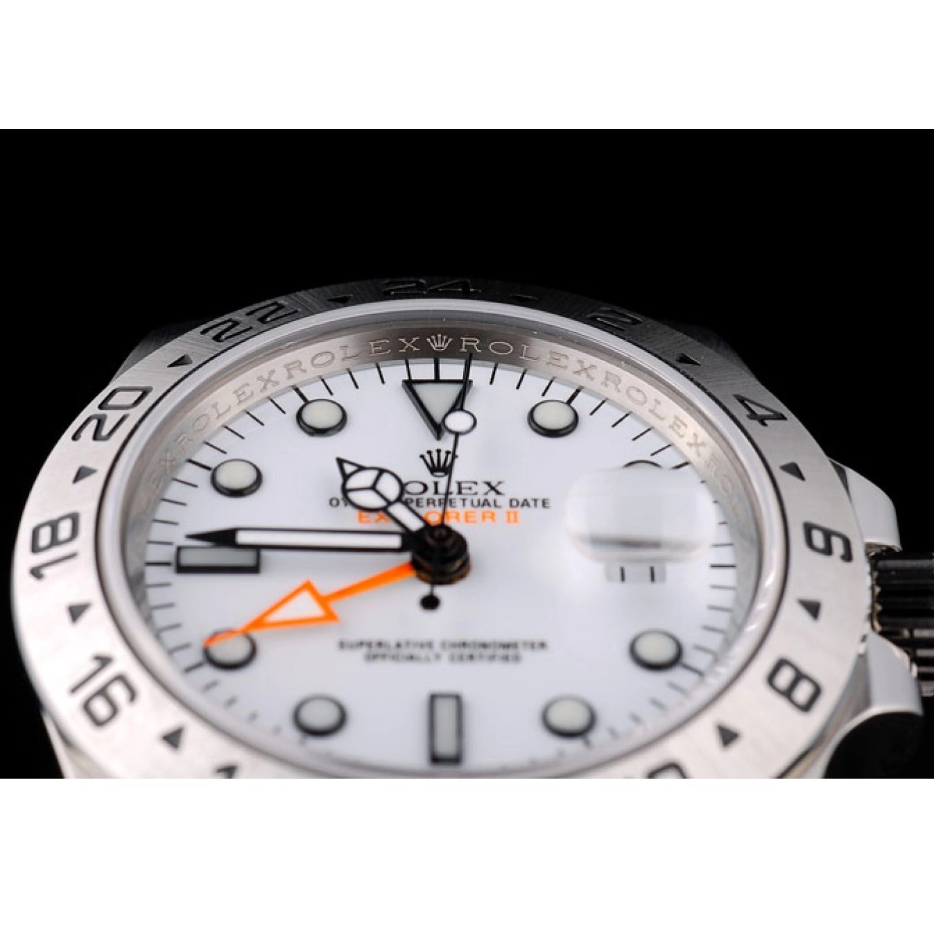 Aaa fake watches Rolex Dial Watch Steel White Stainless Explorer Bezel 0524